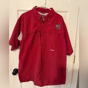 Drake Garnet/maroon South Carolina Gamecocks short sleeve shirt